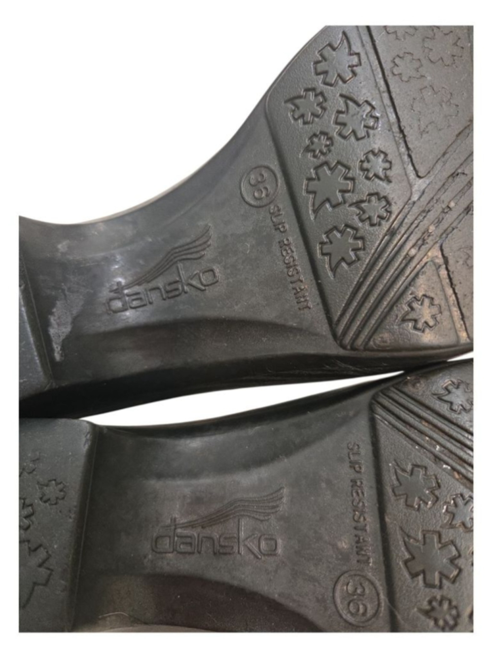 Dansko Womens Clogs Black Floral Embossed Slip Resistant Size 36 - Picture 7 of 7